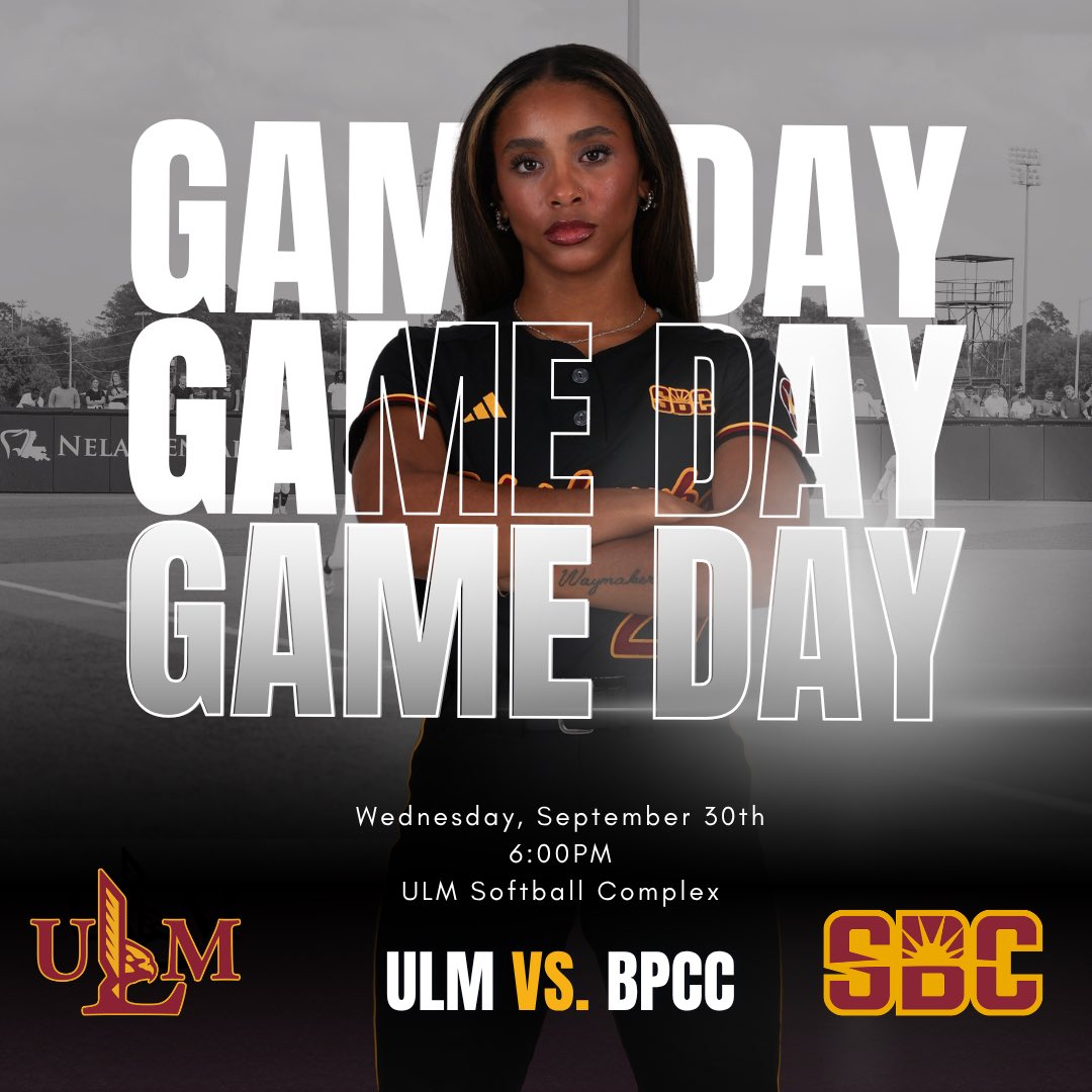 ULM_Softball's tweet photo. GAME DAY ON THE BAYOU🚨Come watch your Warhawks take the field for the first time this Fall‼️
⏰ 6:00pm
📍 ULM Softball Field 
Vs. BPCC
#SHIP https://t.co/RURu7fN4MC