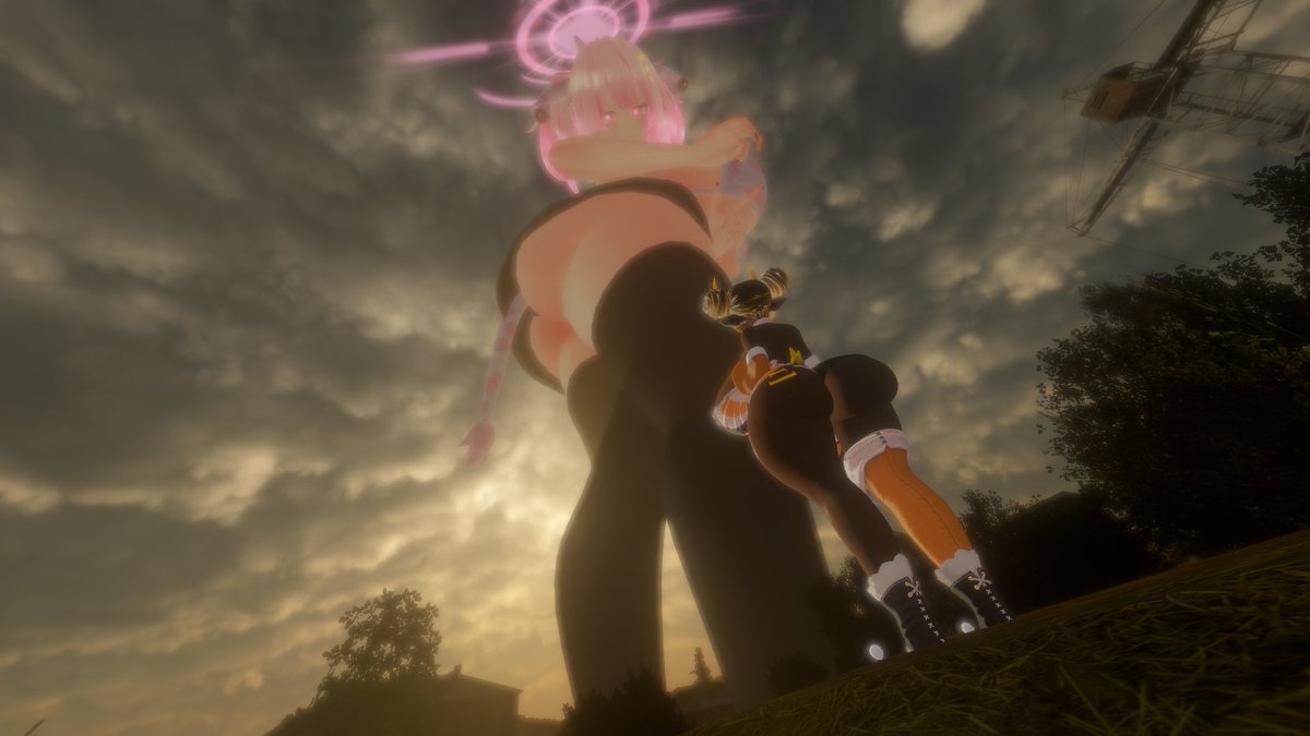 TrashOmegaVR's tweet photo. There's no clever comment here but these pics were taken by @Itsdeadlocksss featuring some weird fuckin goat thing (@devolverG) also futa vid ver rolled up on blue 💙 https://t.co/P6YUjfqr7X