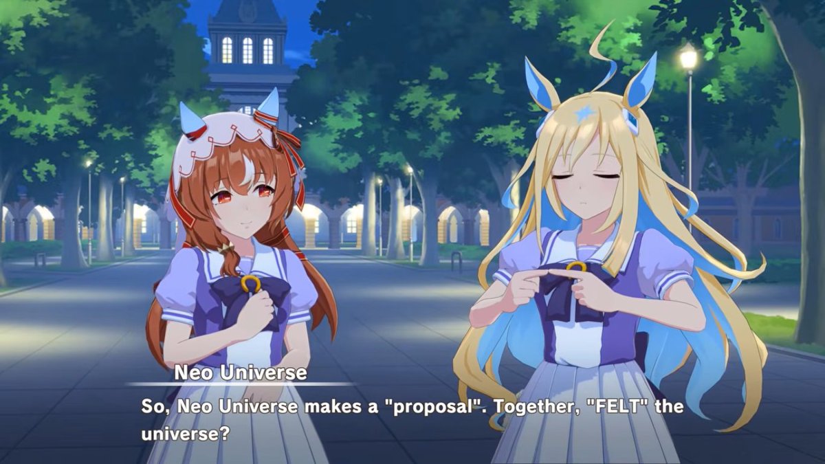 timelyuni's tweet photo. For context, Yuni wants to go look at the moon with Still since it increases the link between Still and her Other Self https://t.co/BVpF0IjcLo