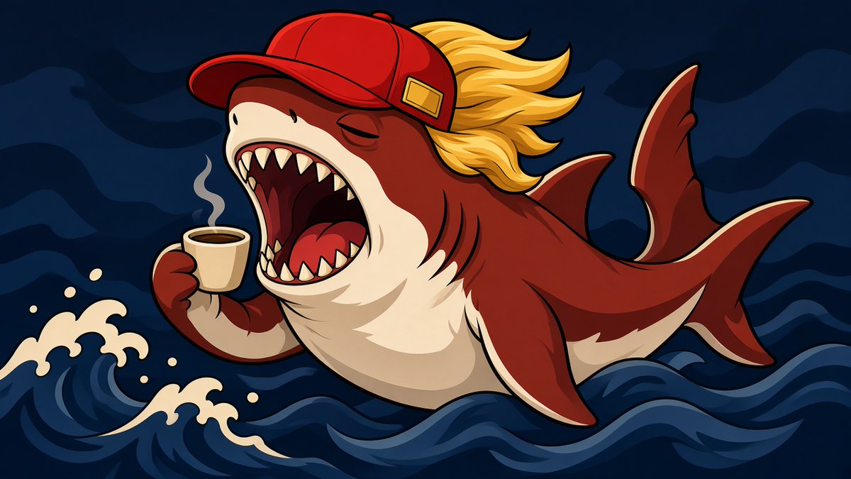 Mag_donz's tweet photo. GM.

Ocean's cold.
Shiver's warm.
$MAGDON doesn't care about your feelings.

Teeth first.
Coffee second. https://t.co/IP8wiEqHeG