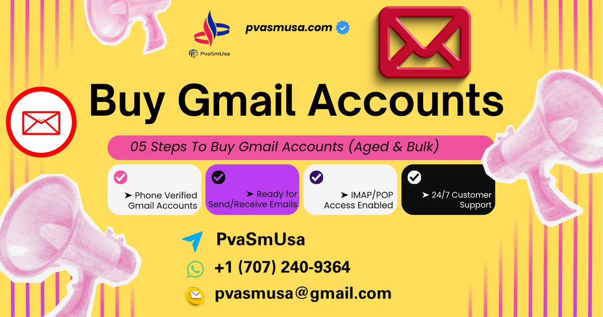 BulleUnite's tweet photo. Top 10 Reliable Websites for Buying Gmail Accounts

LInk : https://t.co/VTHwTv87mp

––➤Email: pvasmusa@gmail.com
––➤Telegram: PvaSmUsa
––➤WhatsApp: +1 (707) 240-9364

#oldgmail #Gmail #Pvasmusa #gmailaccounts https://t.co/sA8prmER5e