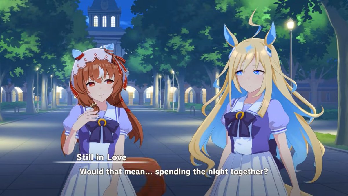 timelyuni's tweet photo. For context, Yuni wants to go look at the moon with Still since it increases the link between Still and her Other Self https://t.co/BVpF0IjcLo