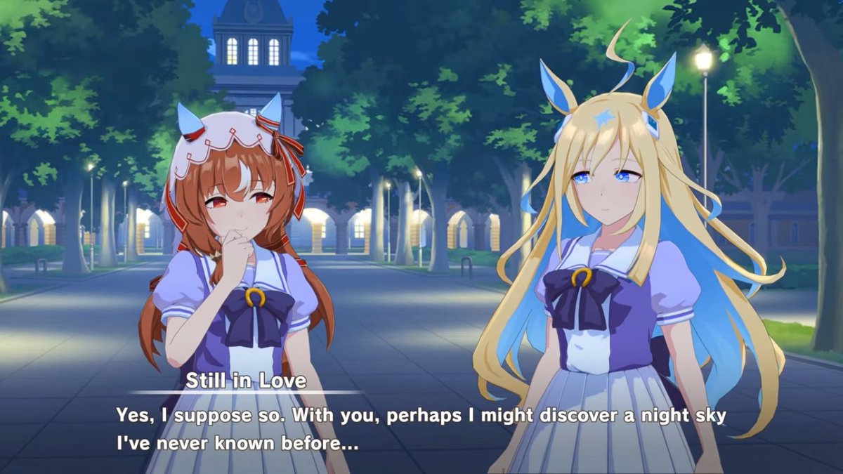 timelyuni's tweet photo. For context, Yuni wants to go look at the moon with Still since it increases the link between Still and her Other Self https://t.co/BVpF0IjcLo
