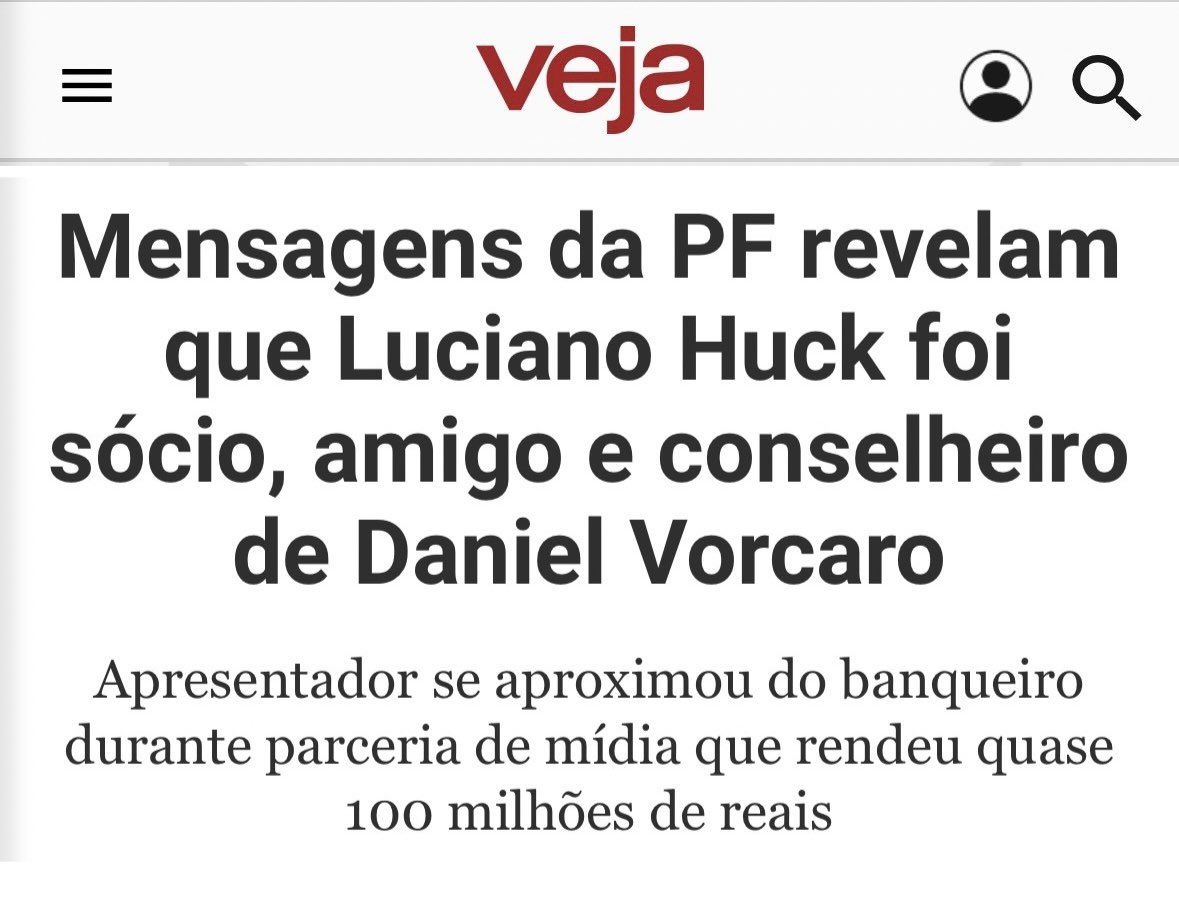 RomuloBDias's tweet photo. 🚨AGORA | Mensagens mostram que Luciano Huck foi SÓCIO, AMIGO e CONSELHEIRO de Vorcaro

Ficou mais óbvio por que ele divulgou em seu programa uma plataforma que direciona pessoas a votarem em candidatos bolsonaristas https://t.co/MtAHjyDhOx