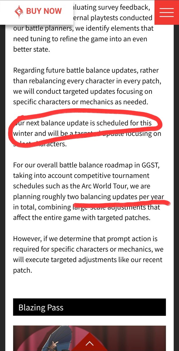 ThatRedOni's tweet photo. No other balance patch till winter and only 2 major patches a year? What are we on man. Theres no way the polls indicated people wanted to go this slow with it. https://t.co/Sz5T4TVOtV