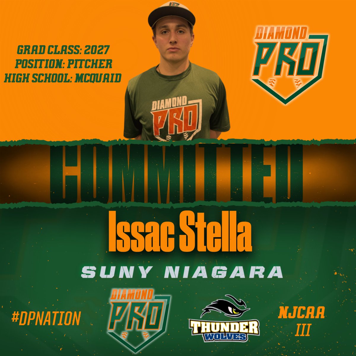 DiamondPro3's tweet photo. DP CANES COMMITMENT 🚨⚾️

Congratulations to Isaac Stella on his commitment to SUNY Niagara!

One of Section V’s top arms, Isaac’s relentless work ethic and commitment to his craft have earned him this opportunity.

Just the beginning. Go get ’em, Isaac! 💪⚾️

#DPCanes #DPCommit https://t.co/cjpgMB1jRF