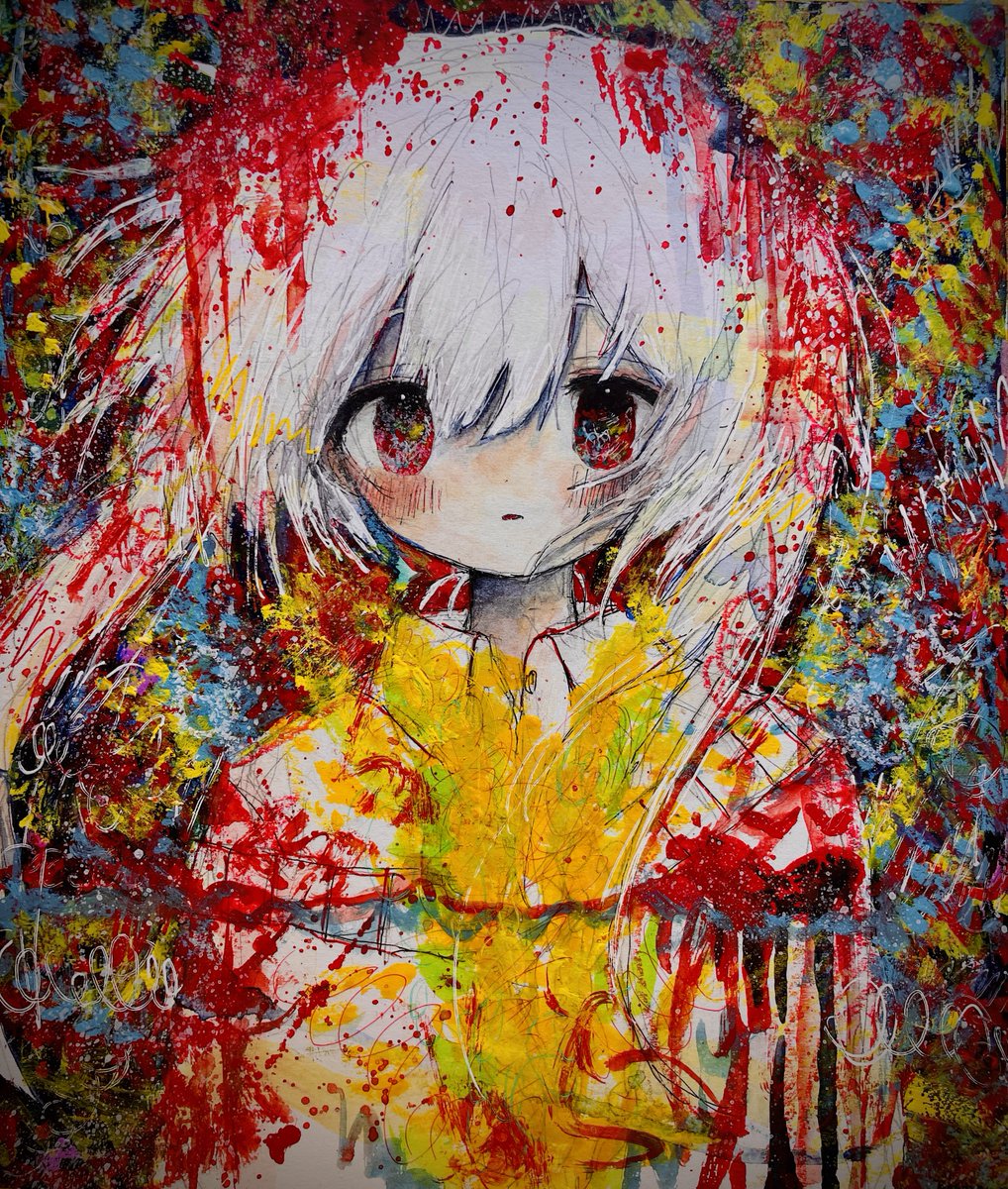 Kaikanaaaaa's tweet photo. 白髪赤目がすごく好きです https://t.co/fbWjT51ghq