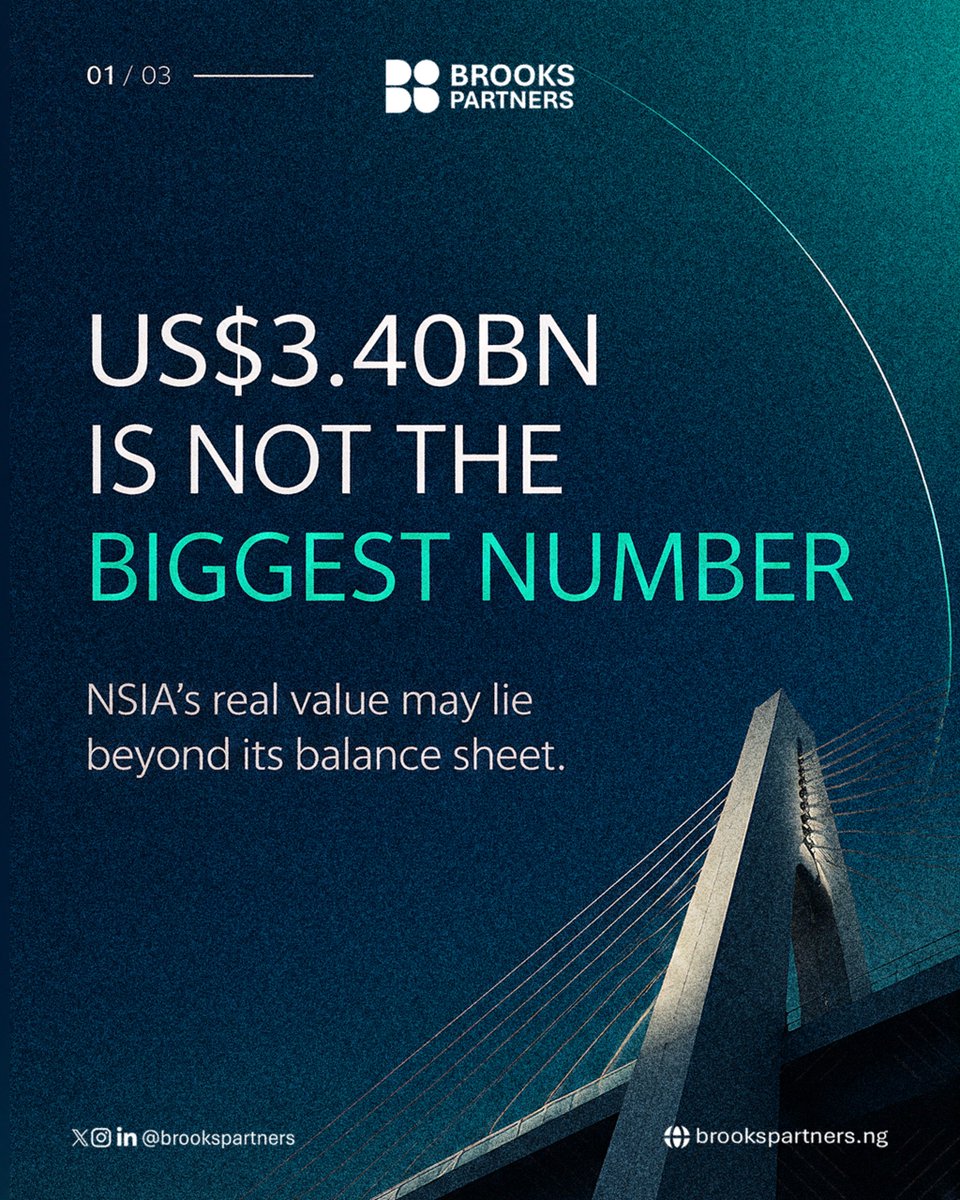 Brooks_Partners's tweet photo. US$3.40bn is only part of the story.

NSIA’s evolving role could reshape how strategic projects are financed in Nigeria. What could this mean for investors and project sponsors?

Read our latest publication to find out.

#NSIA #ProjectFinance #Investment #Nigeria #brookspartners https://t.co/Fn4TElz0Td