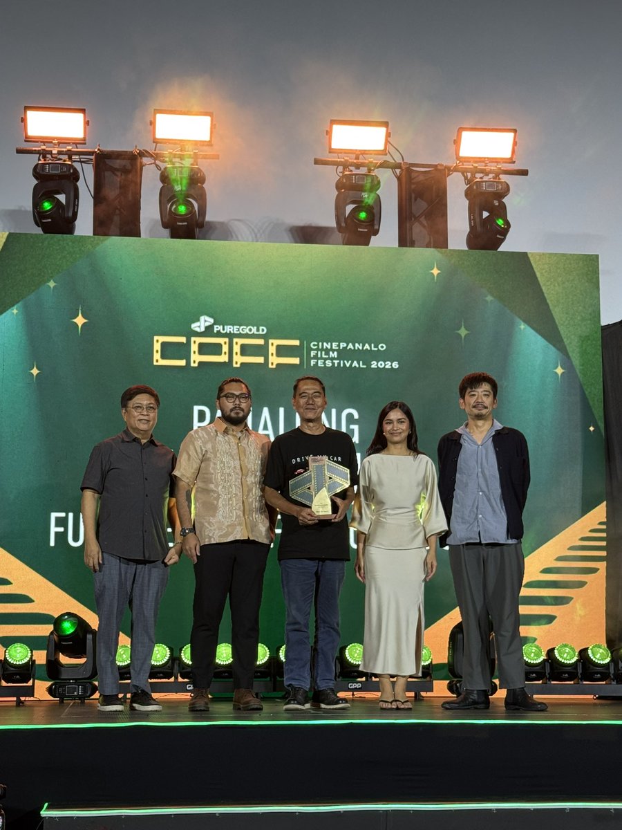 Puregold_PH's tweet photo. “Mono No Aware” got the Panalong Ensemble Award! 💚 

#PuregoldCinePanalo2026 #PanaloSaHusay #AlwaysPanalo https://t.co/io42lLmovd