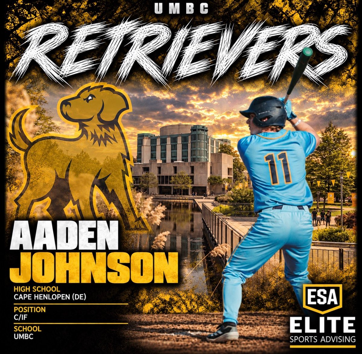 EliteSportsAdv's tweet photo. Congratulations to @johnson_aaden  your commitment to @retrieversbaseball ! 

#RetrieverNation | @VicDiaz32 https://t.co/5ijndz6gAV