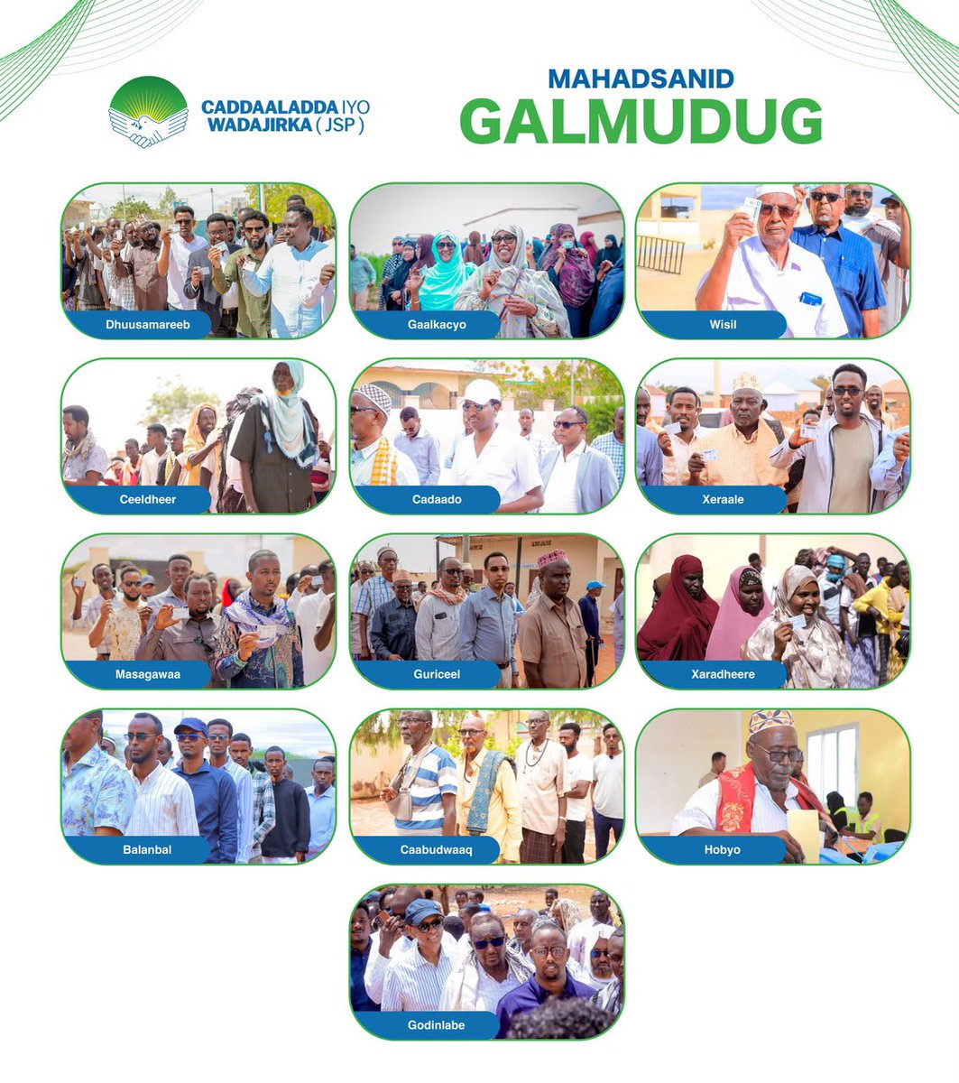 HassanSMohamud's tweet photo. I commend our citizens for exercising their constitutional right to directly elect their local representatives in Hirshabelle &amp; Galmudug. I also congratulate the electoral authorities and security forces for their important role in ensuring a peaceful &amp; orderly electoral process. https://t.co/kT85ESmGIN