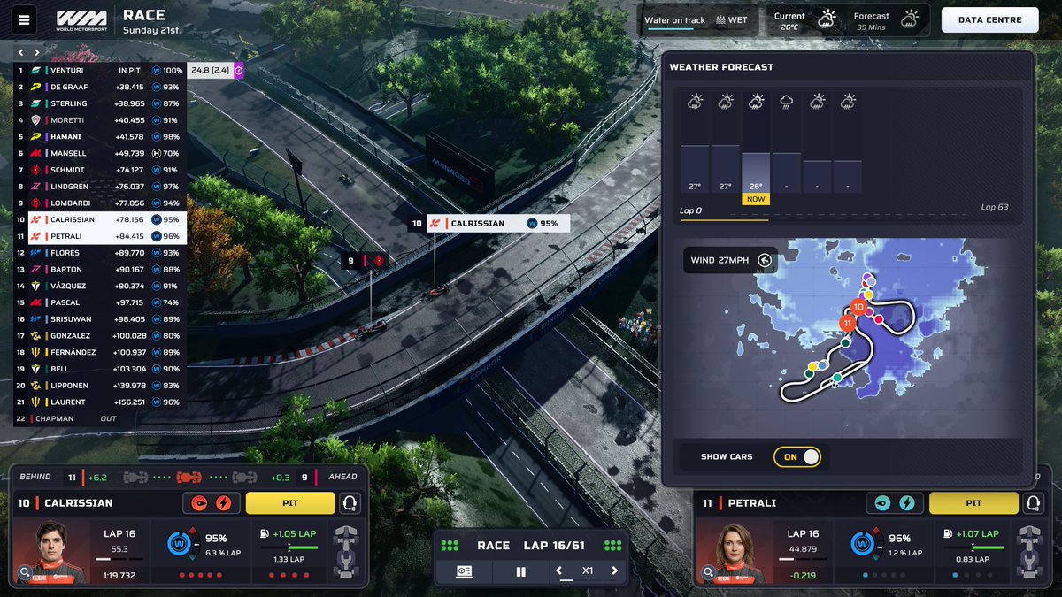 WorkTheSpace's tweet photo. Holy shit, this looks good. 🤯

Motorsport Manager 2 First Look 
- Single-seater, GT, Endurance, and Bike series
- New dynamic weather system
- Detailed Custom livery creator in-game
- First look at the UI

...I'm liking what I see. https://t.co/LRuGJ1Kpkq