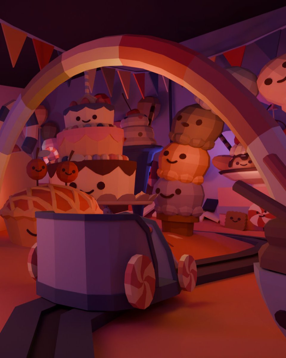 PaleozoicGames's tweet photo. 📢 NEW GAME UPDATE
Finally. An Actual Dark Ride.
We called the whole thing Dark Ride. It was probably time we added one. Meet Sweet Dreams 🌜🍭✨
https://t.co/tQ4wfBf1jG
#VR #IndieGame #IndieDev #CozyGame #DarkRide https://t.co/aAhPb7tWzD