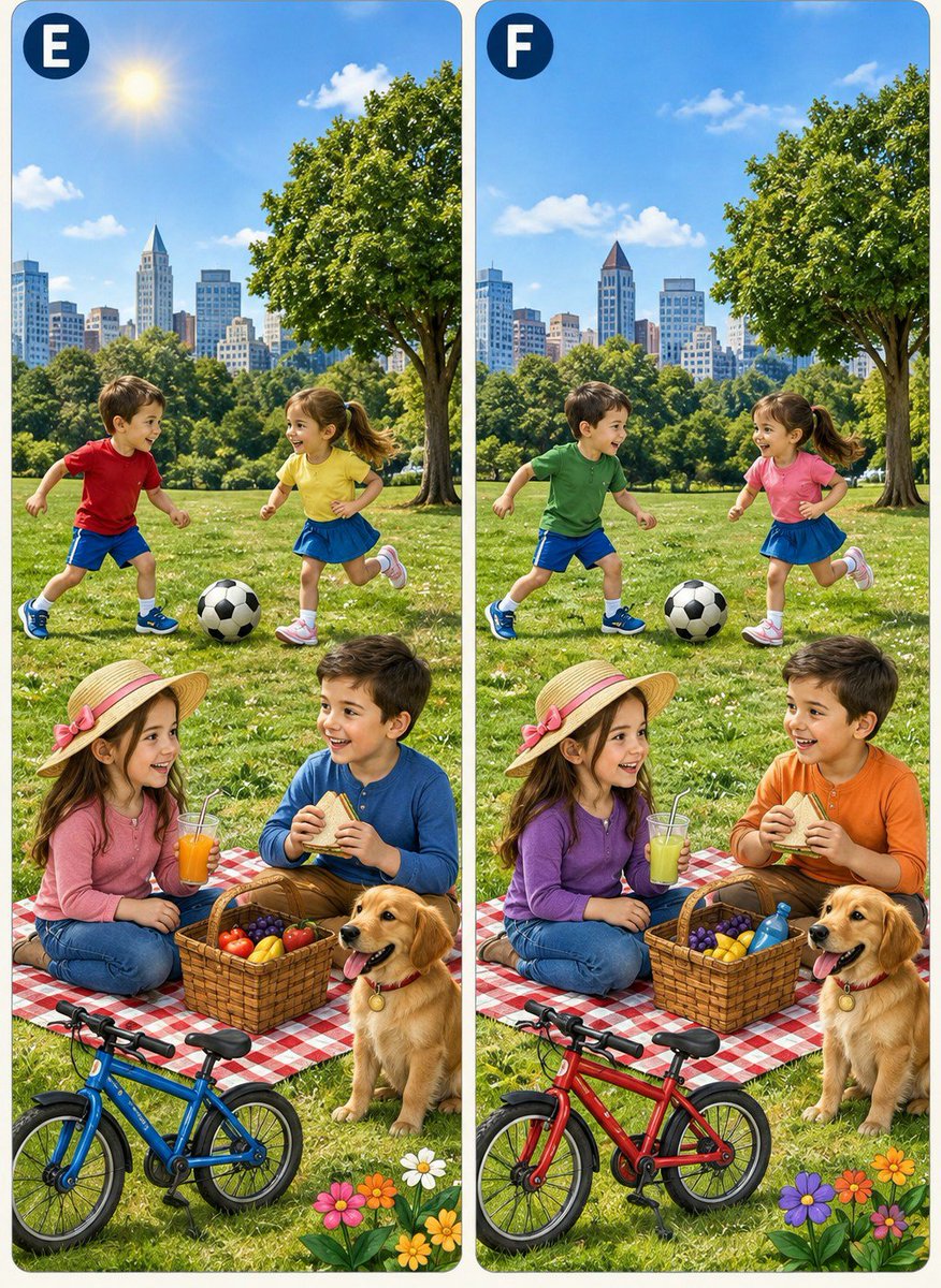 Cute_Ayana_'s tweet photo. Smart minds only can find the 7 different hot spots. https://t.co/rVek7CrIcA