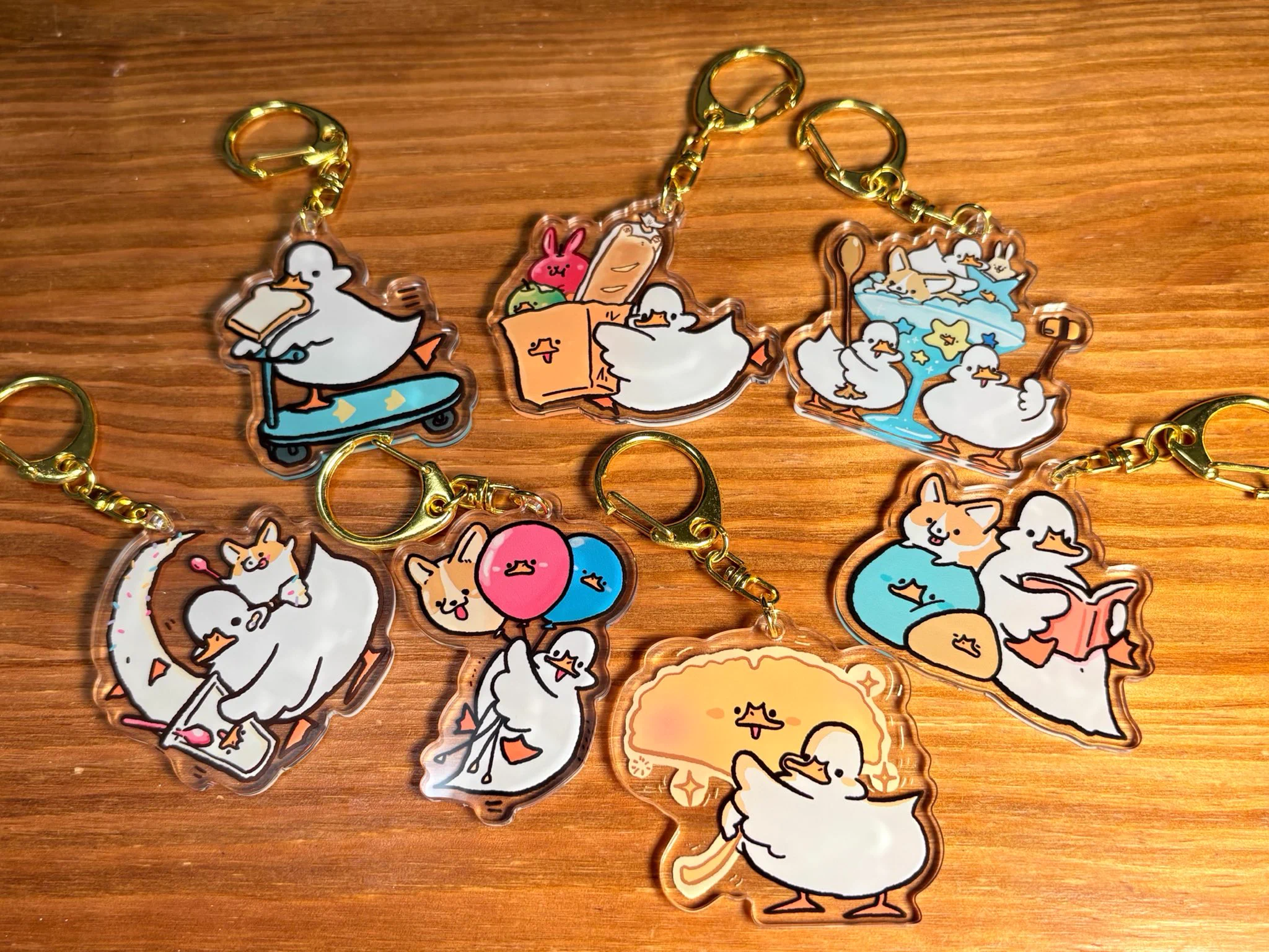 ぷぅ　小鳥の食事　コミティア　コミケ　イラスト　アナログ　アクスタ　キーホルダー moca🦆 on X: 