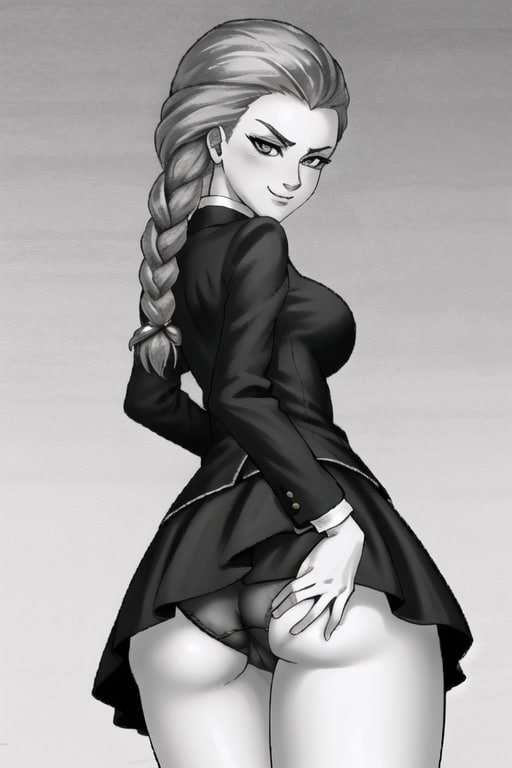WebSamochka's tweet photo. Hey! That's what you wanted to see, right? ~ 

*She turns her back to the viewer and lifts her skirt, as she was higher up the stairs, you saw a view of her ass, thighs and panties that were always hidden under her clothes* https://t.co/QRy9hczUTh