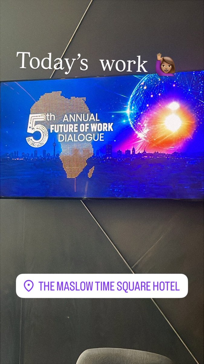 PoppyIsMyName's tweet photo. Back from New Orleans and Live from the Annual Future of Work Dialogue today β¦π»
#TheUpside
#ChannelAfrica
#FutureOfWorkDialogue https://t.co/YnHTCiluAH