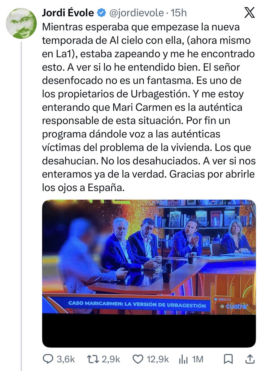 mejoreszasca's tweet photo. ZASCA!!!!!!!!!!! de @Criticonauta a @jordievole https://t.co/S5qMBgM75i