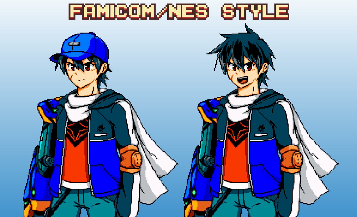 Jesse_JAT's tweet photo. [STREAM'S OVER]
Welp, finally done working on 3 Pixel Art PNG Model. That was a lot of work, especially with the final style one. I will gonna make it to a GIF to animate the Model

Also Thank @shenj25 for the raid!
And we raided @phaego before we end the stream https://t.co/qiz512MunX