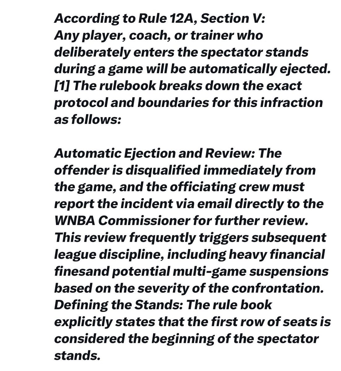 TalkMMA's tweet photo. Hey @CathyEngelbert, by @WNBA policy and league rules, you HAVE TO suspend A’ja Wilson. It’s your rules. Now you have to follow them. 
@WNBAComms @NBA https://t.co/dX3ygxXhH7