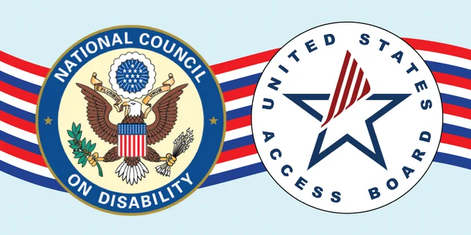 Logos of the National Council on Disability and the U.S. Access Board.