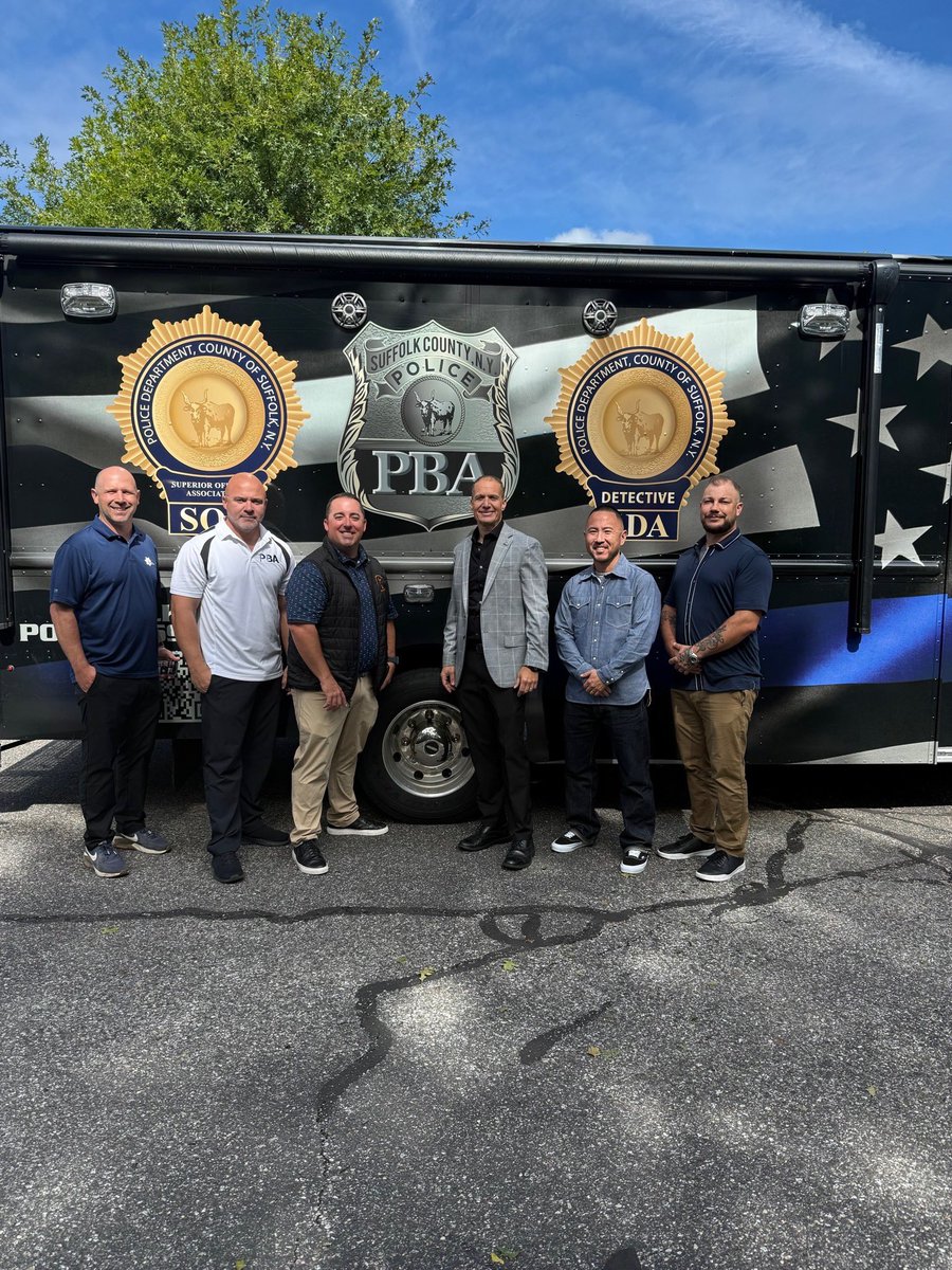 On behalf of the San Francisco Police Officers Association, we want to thank our friends at the Suffolk County PBA for welcoming us and spending the day with us during our visit to New York.
A special thank you to President Lou Civello, Secretary Dave Samartino, and Jeff Greco