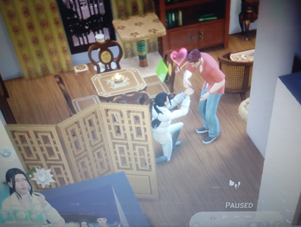 annannfz's tweet photo. Krn kangen valko, jdi aku buka the sims. Trus disuguhkan momen ini🥺valko dilamar🥺🥺 https://t.co/svGotPKk85