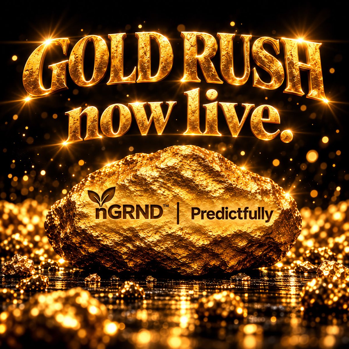 nGRND_io's tweet photo. GOLD RUSH is live on Predictfully.

One question:
Where will XAU/USD be at the end of the round?

Three rounds.
Side by side.
Monday to Friday.
15 minutes. 1 hour. 4 hours.

Watch the price move. Trade the round that is running.
Entries close 1 minute before the end.

Pick a length. Take a view.
https://t.co/hNNNr5bYV5

Get grounded 🟡

@nGRND_io @nGRNDesg @DigItGoldGame@GAMEEToken @predictfully_ @Astra__Nova