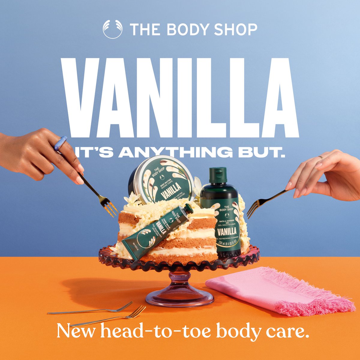stoneroadmall's tweet photo. The Body Shop-Vanilla. It's Anything But
Warm, creamy and deliciously comforting. Discover the new vanilla in head-to-toe body care.
#stoneroadmall #StayTrue https://t.co/19TB38rCJ3
