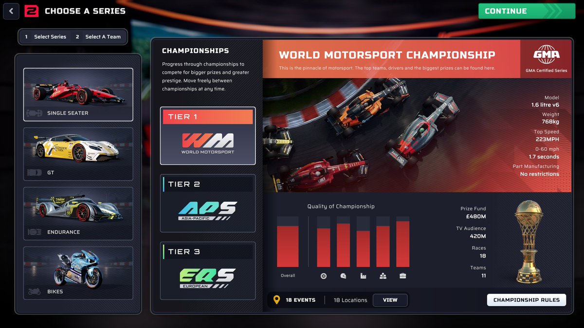 WorkTheSpace's tweet photo. Holy shit, this looks good. 🤯

Motorsport Manager 2 First Look 
- Single-seater, GT, Endurance, and Bike series
- New dynamic weather system
- Detailed Custom livery creator in-game
- First look at the UI

...I'm liking what I see. https://t.co/LRuGJ1Kpkq