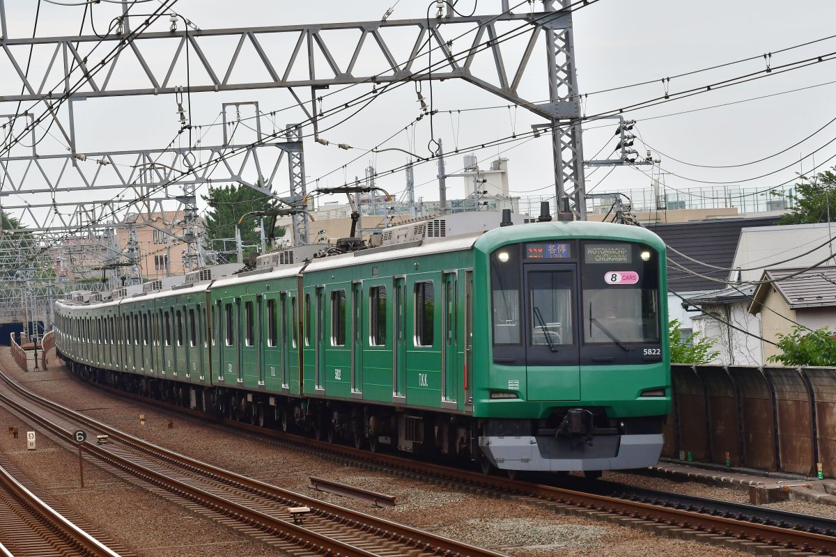 vincfung's tweet photo. 東急5822編成 (青ガエル) https://t.co/zVmvqfmxQQ