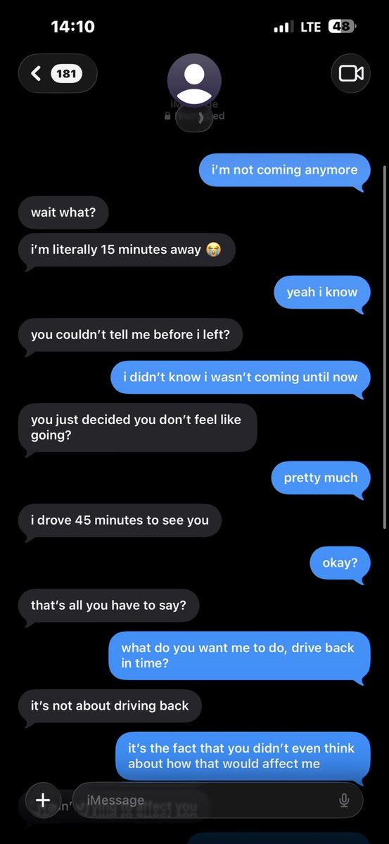 OVYrct's tweet photo. the way people are acting like a 45-minute drive means i should’ve gone somewhere i didn’t want to be anymore 😭 

be serious. https://t.co/WarScjQJYW