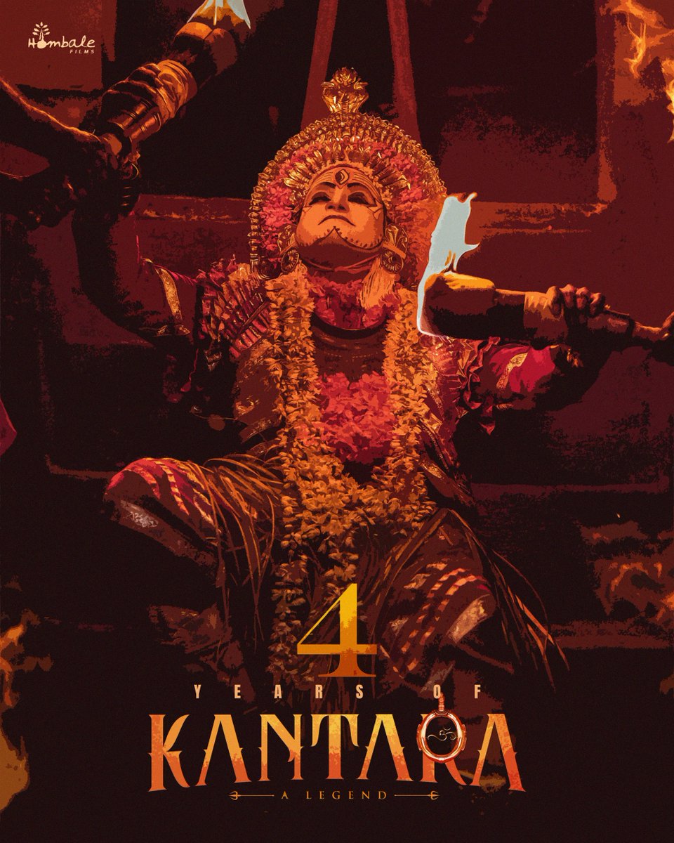 hombalefilms's tweet photo. ಕಾಂತಾರಕ್ಕೆ 4 ವರ್ಷ ❤️
ಈ ಪಯಣವನ್ನು ಇಷ್ಟು ಸುಂದರವಾಗಿಸಿದ ನಿಮ್ಮೆಲ್ಲರಿಗೂ ಹೃದಯಪೂರ್ವಕ ಧನ್ಯವಾದಗಳು.

Celebrating 4 Glorious Years of the Divine Blockbuster – #ಕಾಂತಾರ  ❤️‍🔥

A truly iconic film that continues to hold a special place in our hearts. Our heartfelt gratitude to the incredible audience who made #Kantara a divine phenomenon and an unforgettable cinematic experience. 🙏✨

#4YearsOfDivineBlockbusterKantara