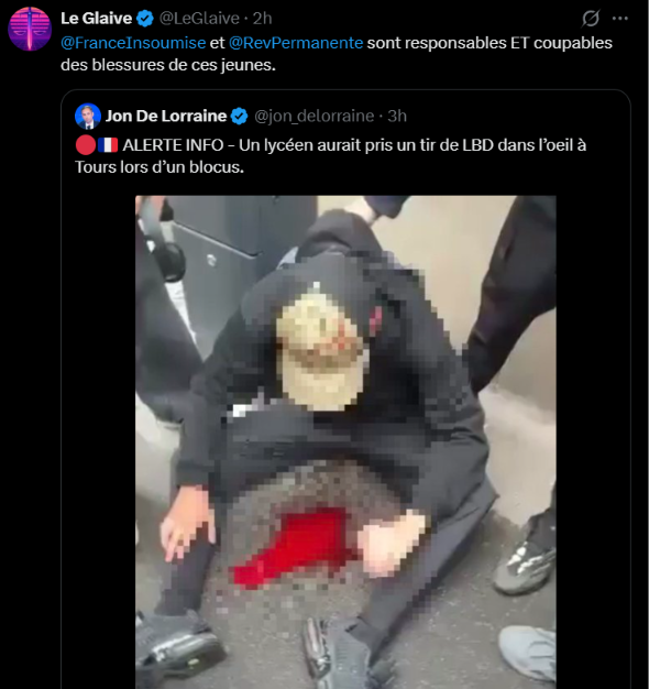 Motherland_cat's tweet photo. vu que c est mélanchon qui fait des tirs de lbd https://t.co/qBp6IIOThj
