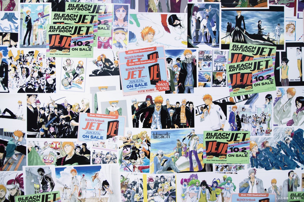 tite_official's tweet photo. 東急渋谷駅に掲出中の『BLEACH Artbook JET2026』巨大ポスターを見られるのはこの週末まで！
あなたの記憶に残る1枚もきっとあるはず。
詳細はツリー投稿で。JET2026は10月2日(金)発売です。
#JET #BLEACH https://t.co/JLTJzztZ1Z