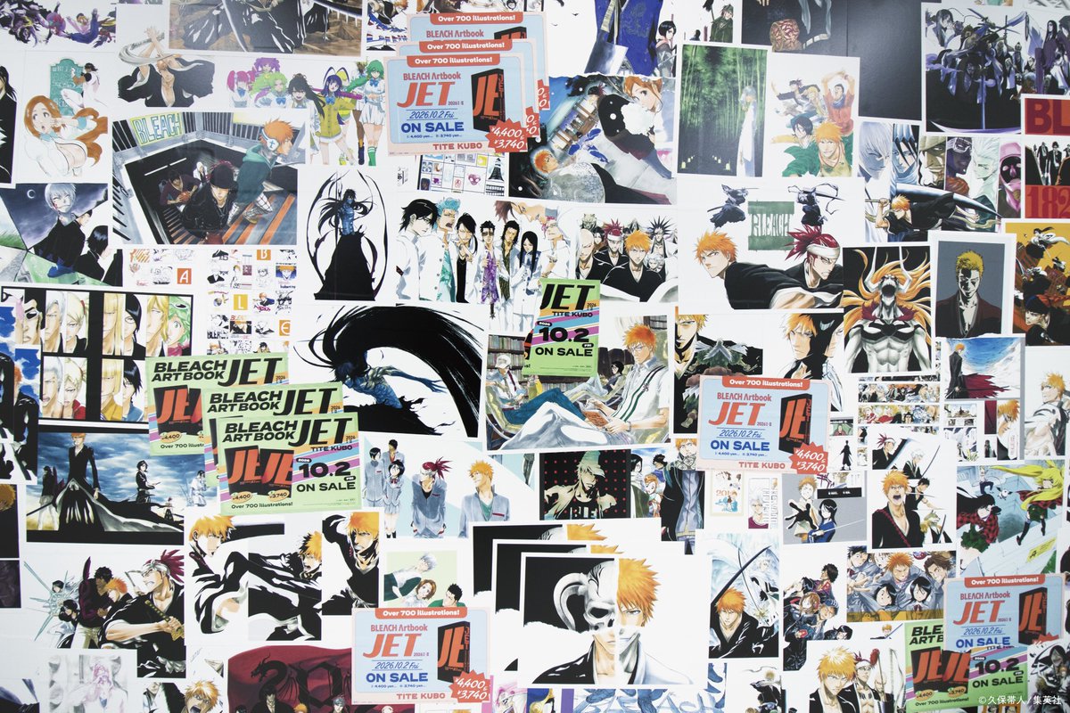 tite_official's tweet photo. 東急渋谷駅に掲出中の『BLEACH Artbook JET2026』巨大ポスターを見られるのはこの週末まで！
あなたの記憶に残る1枚もきっとあるはず。
詳細はツリー投稿で。JET2026は10月2日(金)発売です。
#JET #BLEACH https://t.co/JLTJzztZ1Z