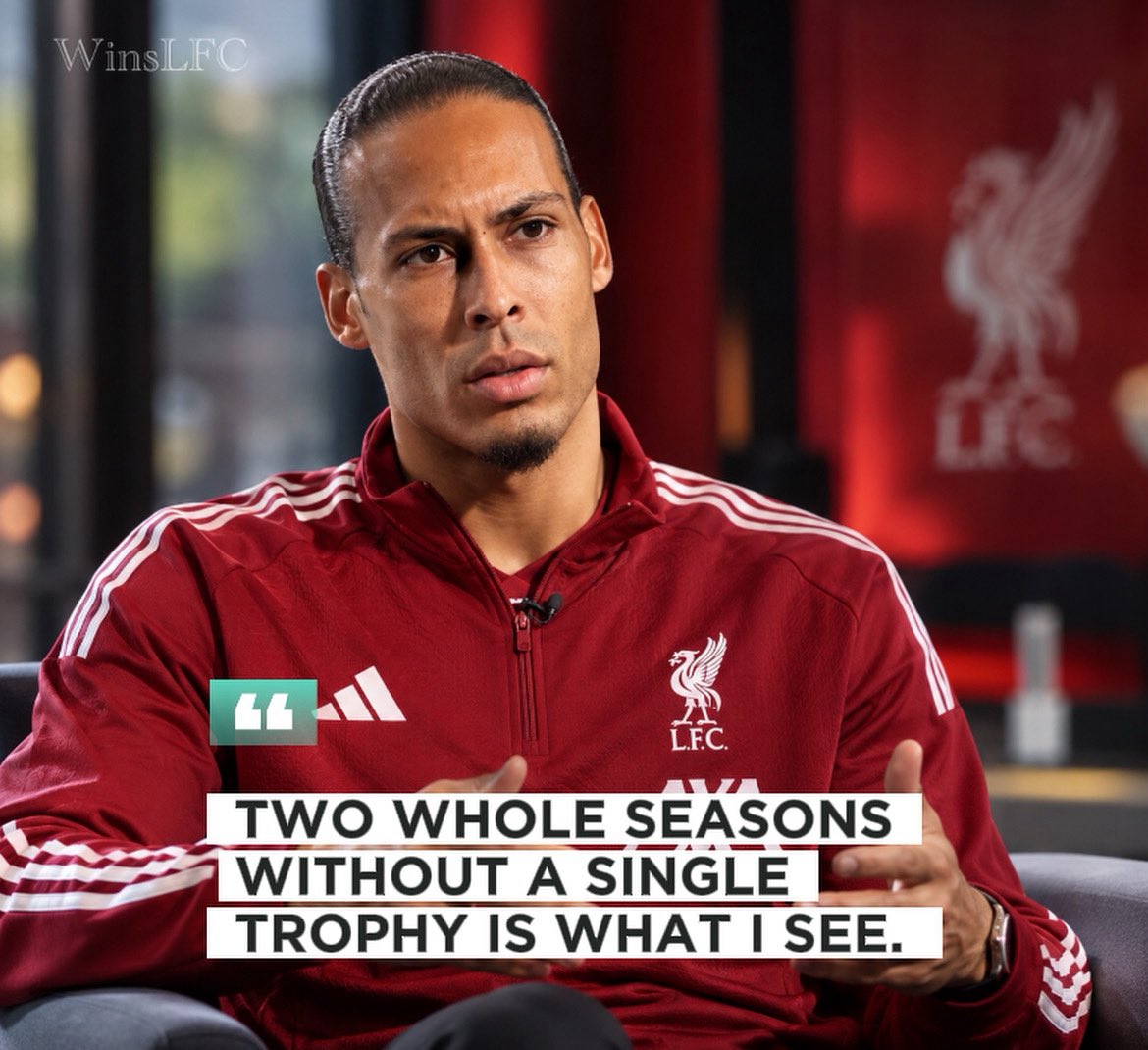 WinsLFC's tweet photo. 🚨 JUST IN: Virgil van Dijk sends ONE message to Real Madrid after their interest in signing him for FREE.

“I’m not Trent or Konaté. Liverpool is my home. Ask Szoboszlai and Gerrard.

You claim to have billions but survive on free agents. Maybe UEFA should investigate you like Man Cheaty.

Go win a title first.” 😭
#LFC
