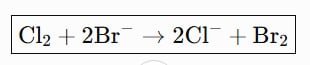 Tergecef_27's tweet photo. Exact

⭐ A. Chlorine is reduced, Bromine is oxidized
B. Chlorine is oxidized, Bromine is reduced
C. Both chlorine and bromine is reduced
D. Both chlorine anad bromine is oxidized https://t.co/ws7L4kphLK
