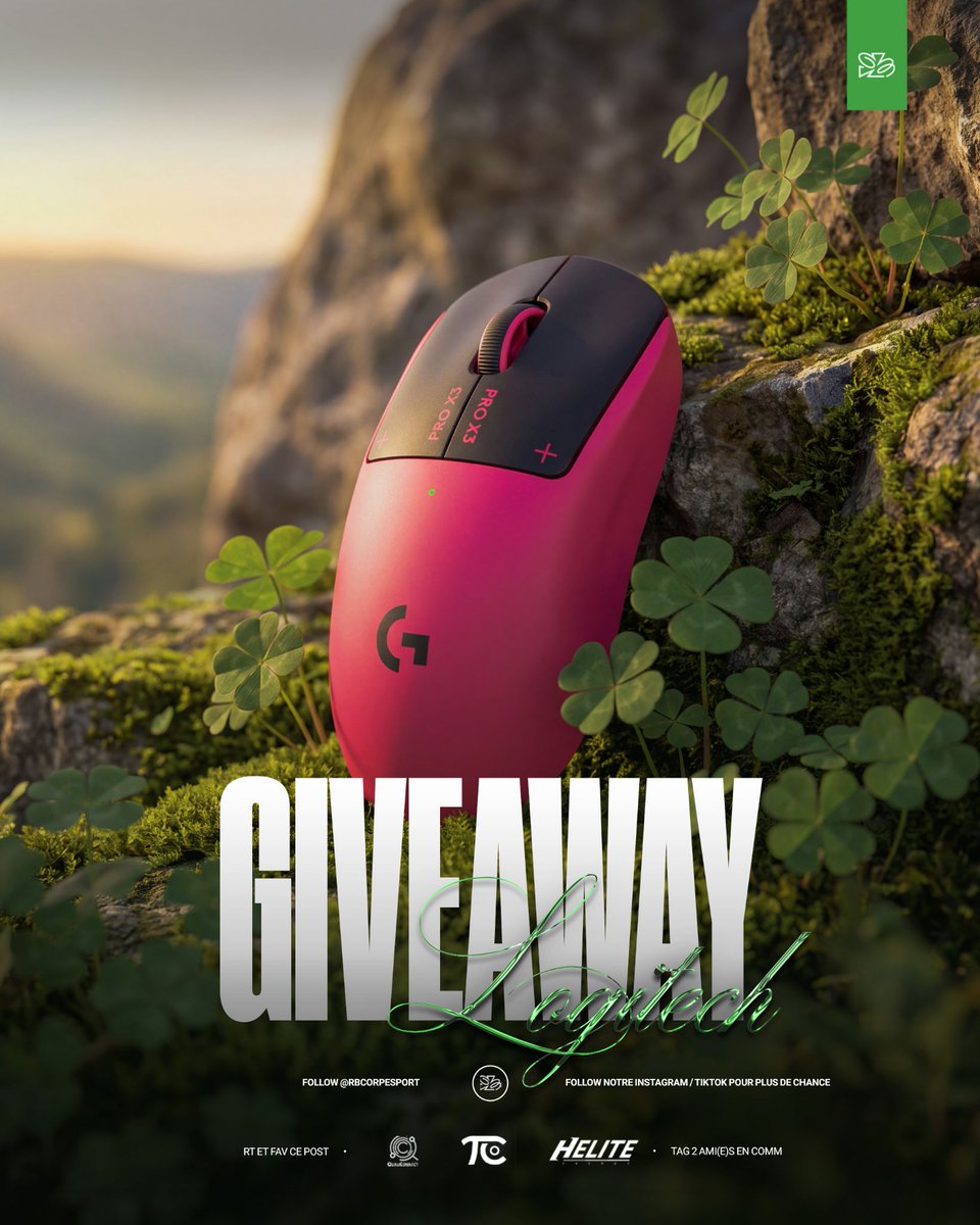 RBcorpesport's tweet photo. Le trèfle vous réserve une dernière surprise... 🍀

Après avoir suivi le RB Tournament #3 c'est à votre tour de repartir avec un cadeau grâce à notre sponsor https://t.co/2hfkLA6JD1 & @TruthCatcherApp !

On vous fait gagner une Logitech G PRO X3 SUPERSTRIKE  🖱️💚

Pour participer :

✅ Follow @RBcorpesport
❤️ Like + RT
🍀 Tag 2 amis en commentaire
⭐ Bonus :  follow Instagram + TikTok @rbcorpesport
🎁 Tirage le 11/10.

Que le trèfle soit avec vous  🍀

#Giveaway #RBCORP