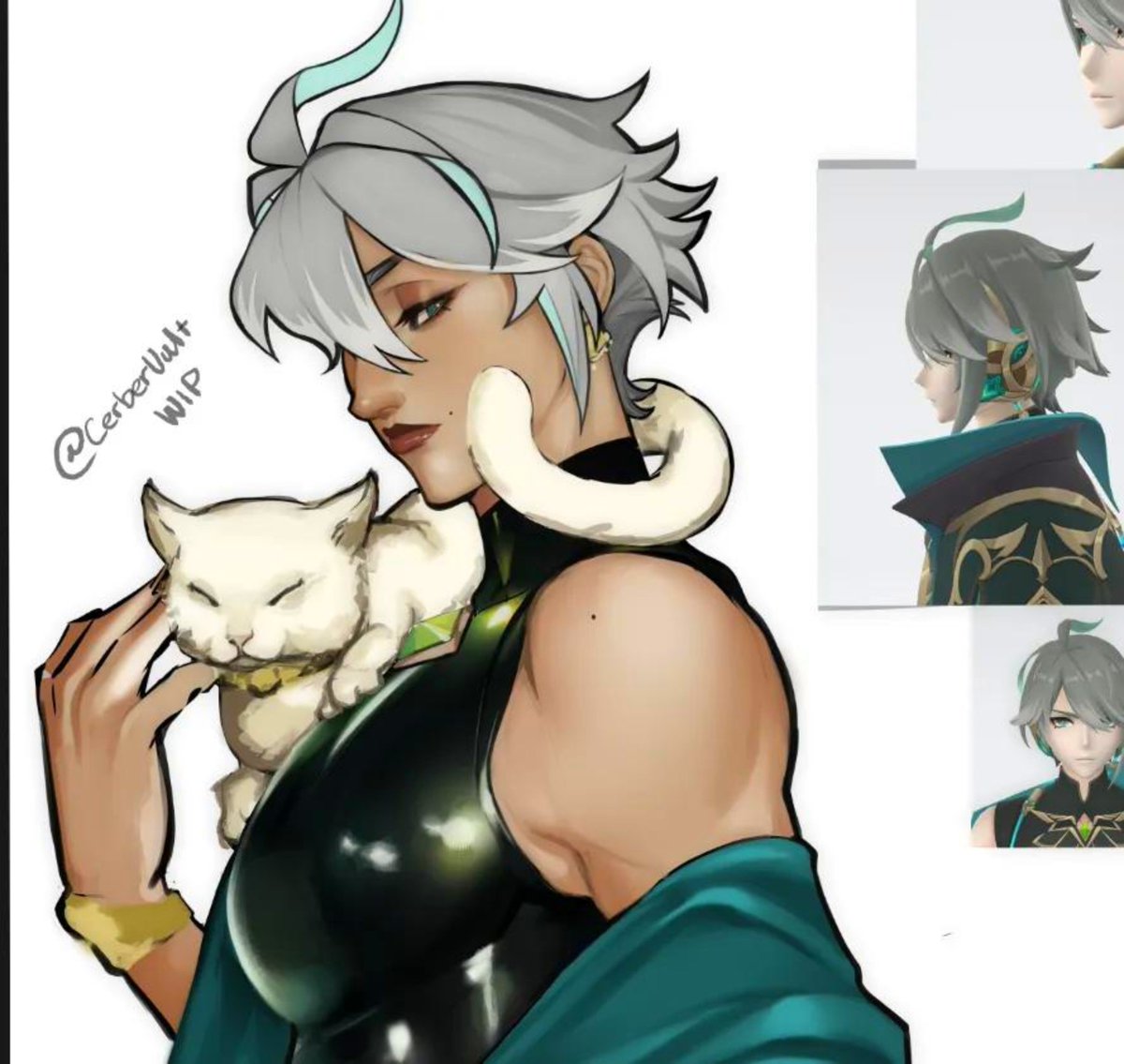 Cerbervult's tweet photo. Still dont know how to draw cats will not be ragebaited
#alhaitham https://t.co/VOOTepBr2L