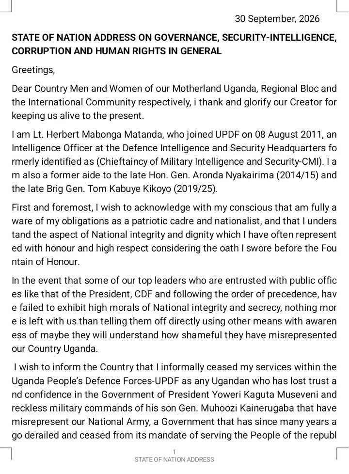 KampalaJournal's tweet photo. State of the nation address by Lt. Mabong detailing the horror in the safe house/basement

Share widely https://t.co/jCgGZ1rR56
