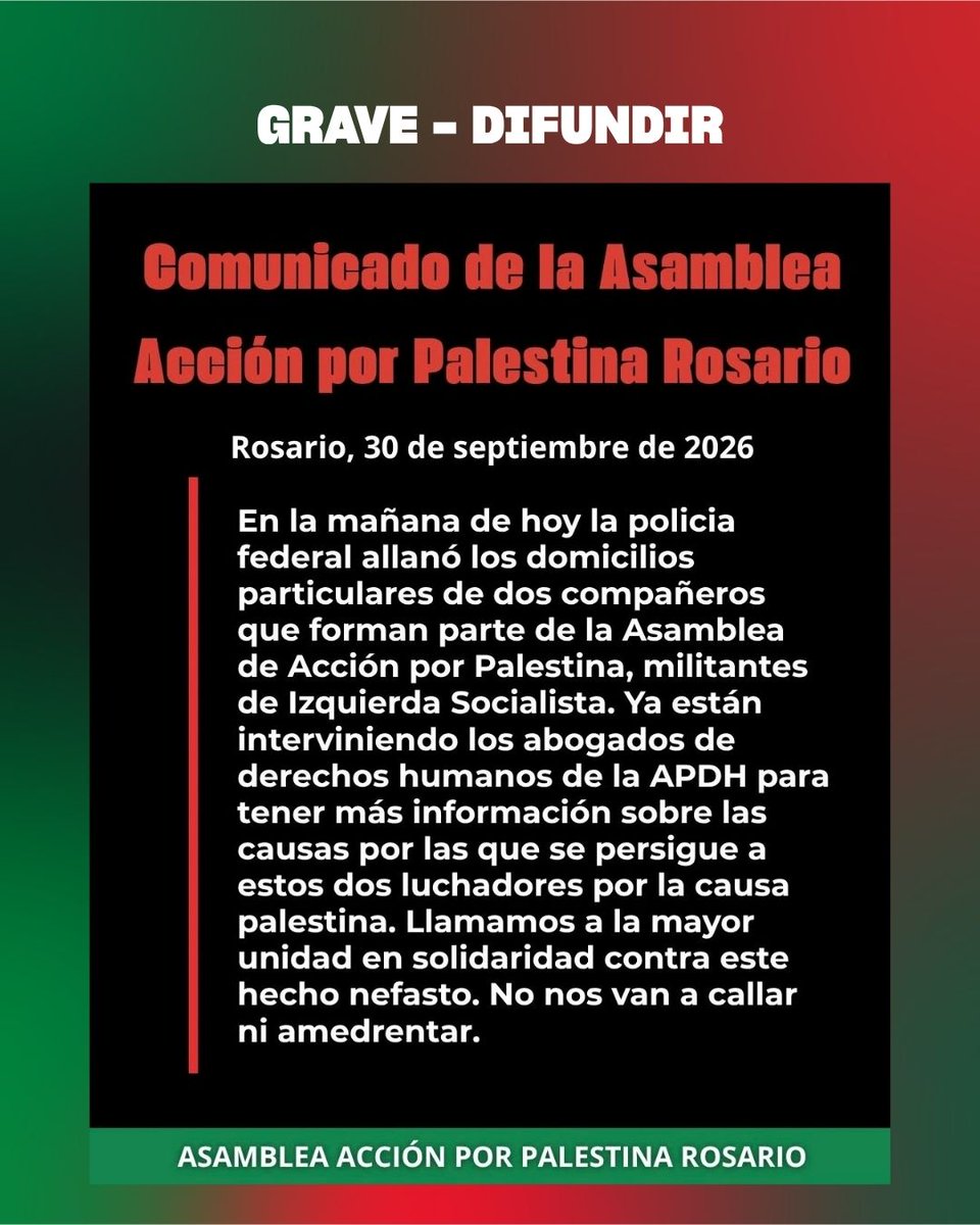 JXPalestina's tweet photo. URGENTE - PEDIMOS MÁXIMA DIFUSIÓN
Solidaridad con los compañeros. No nos van a callar! https://t.co/aUw6xxUMGe