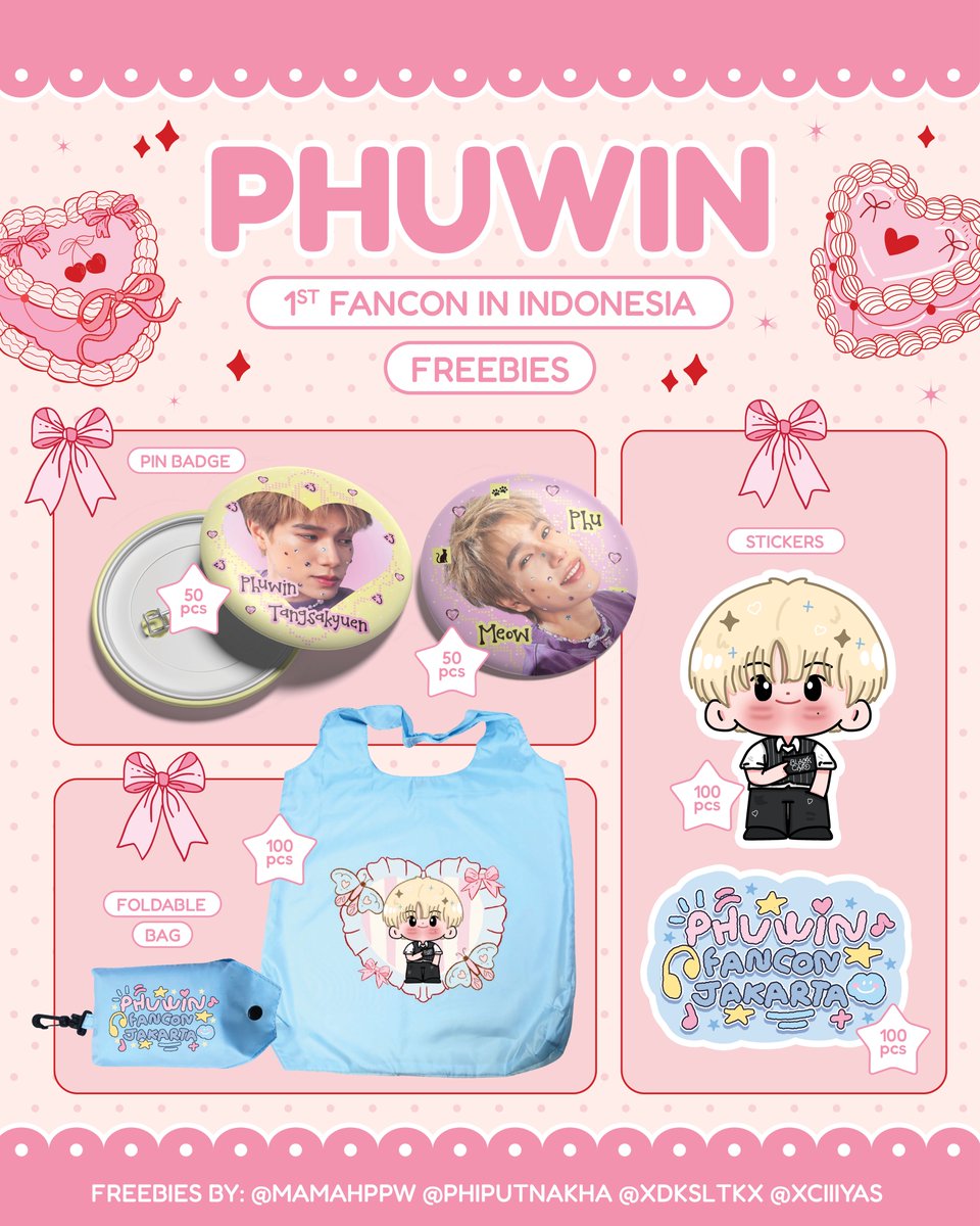 mamahppw's tweet photo. 🌼🌸Freebies Phuwin 1st Fancon in Indonesia🌸🌼

🗓️: 3 Oktober 2026
🕐: 2pm
📍: Balai Kartini

Greet us to get your freebies!
RT &amp; likes are much appreciated!

#2026Phuwin1stFanconinIndonesia
#phuwintang https://t.co/kgTW07Hszd