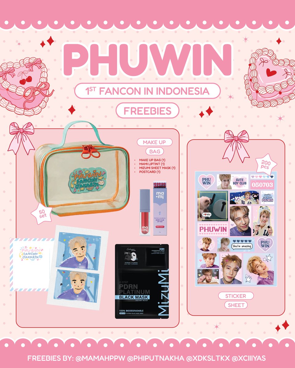mamahppw's tweet photo. 🌼🌸Freebies Phuwin 1st Fancon in Indonesia🌸🌼

🗓️: 3 Oktober 2026
🕐: 2pm
📍: Balai Kartini

Greet us to get your freebies!
RT &amp; likes are much appreciated!

#2026Phuwin1stFanconinIndonesia
#phuwintang https://t.co/kgTW07Hszd