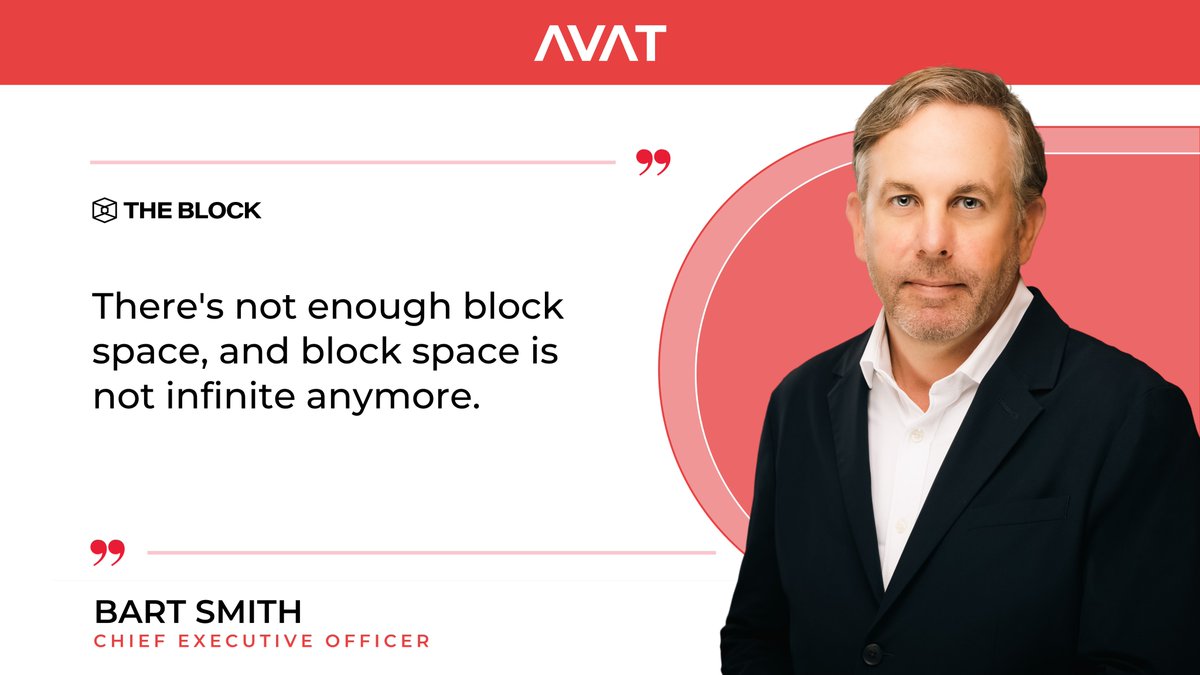 avat_co's tweet photo. Blockchain scalability isn’t a solved problem.

Our CEO @gbartsmith spoke with @TheBlockCo about why the rise of AI agents in financial markets could make blockchain scalability a defining issue again – and why the technical differences between L1s are about to matter a lot more than they do today.

More from his conversation at the @avax Summit in this week’s Layer One newsletter: https://t.co/pfHFKIJvEp