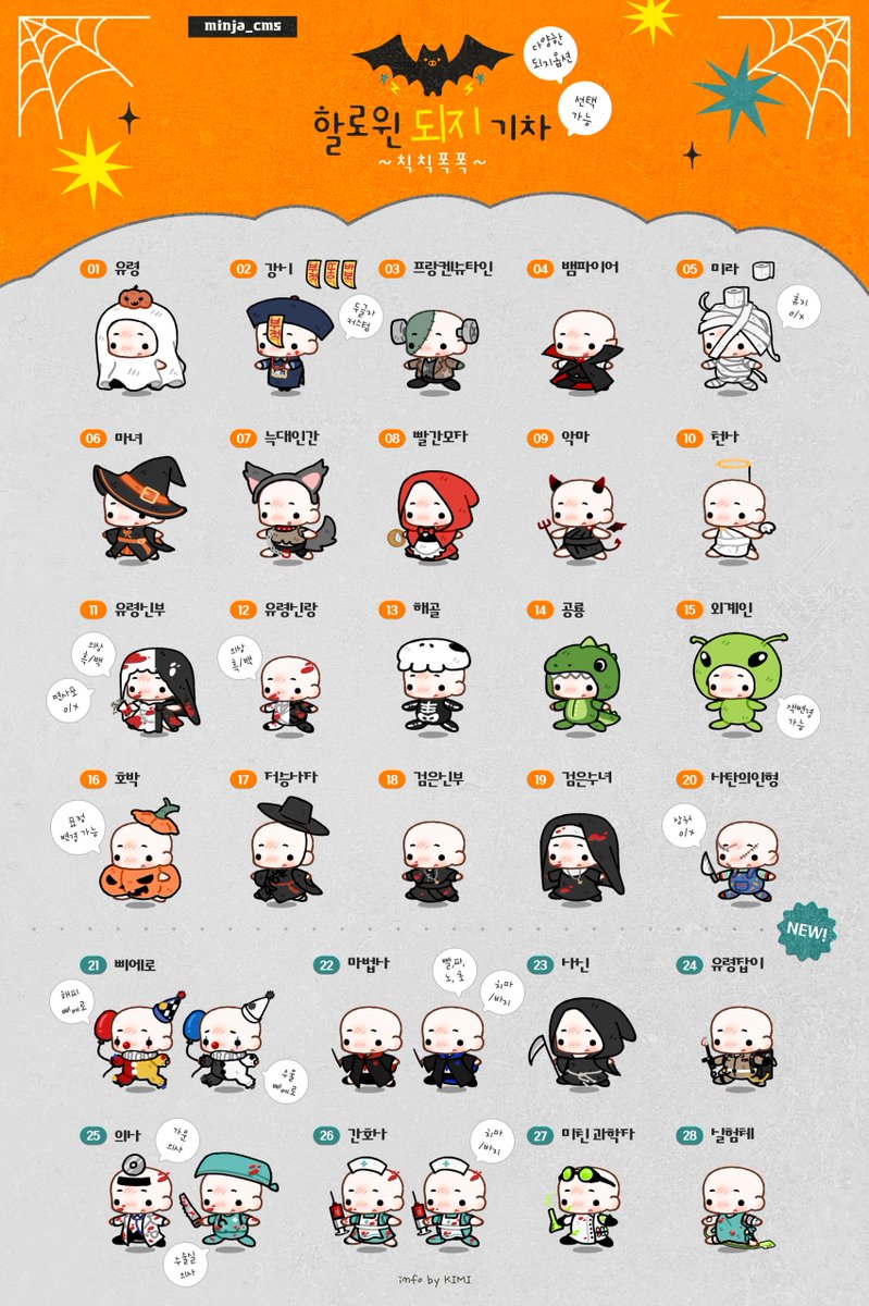 minja_cms's tweet photo. 🎃 할로윈 되지 기차 🎃

10월 한정 상시로 커미션 오픈합니다!
1인~다인 가능하며, 총 28종의 코스튬이 있으니 둘러봐주세요😉
RT 해주신 한 분 10/30에 추첨하여 31일에 전달드려요~! 

🔗크레페 | https://t.co/CIQqo4CX0M https://t.co/vwZmDPA2i8
