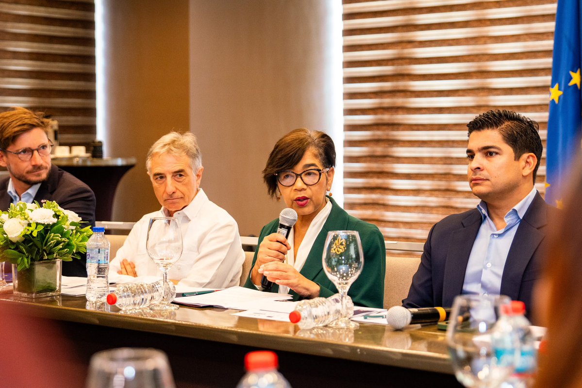 MinpreRD's tweet photo. La viceministra de Cooperación Internacional del @MinpreRD, Olaya Dotel, participó en el primer Comité Estratégico del PMUS-RD, junto a la UE, AFD, INTRANT y otras instituciones.
#MINPRERD #CooperaciónInternacional https://t.co/ifD4hrzYti