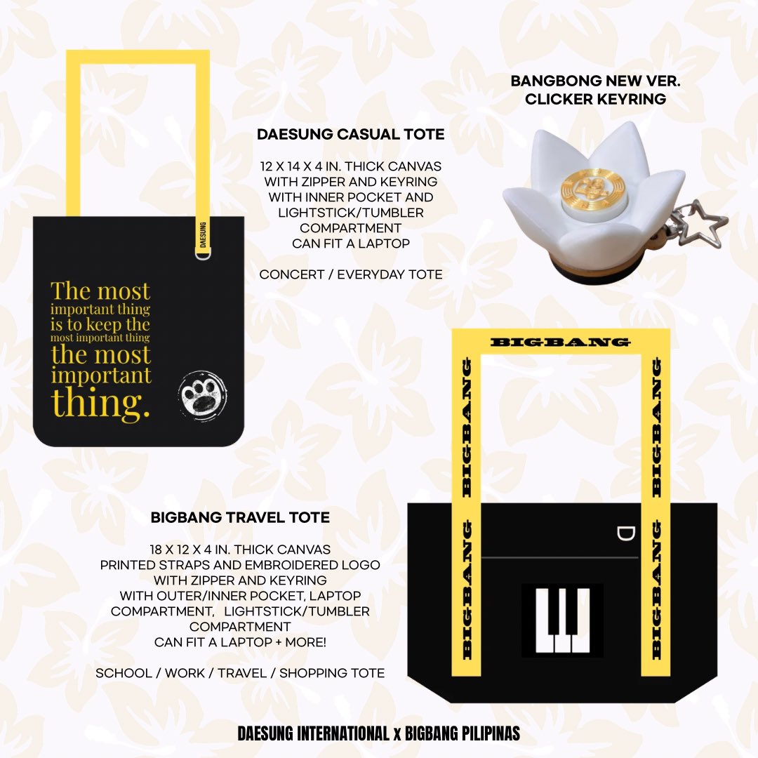 BIGBANGFILO's tweet photo. [BIGBANG FANMERCH SERYE] - SEASON 2!!!

Back due to popular demand! 🙌
Now with more chances of aura farming with our new COSMOS TOUR INSPIRED MERCH Collection! 😁

Order na che! https://t.co/XNsZNs4drF

Collab with @DAESUNGintl 🐯

#BIGBANG #GDRAGON #TAEYANG #DAESUNG https://t.co/ohpUsoJFLT