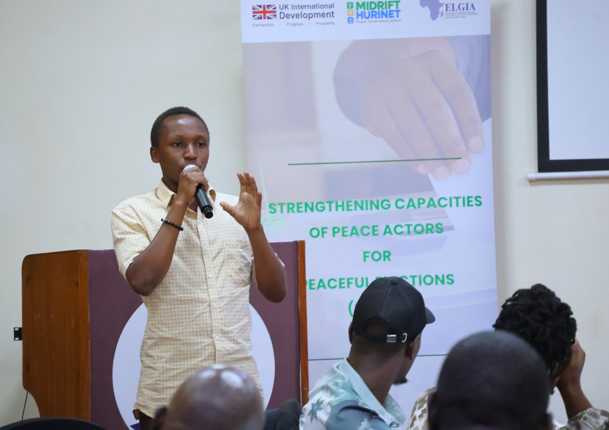 Midrifthurinet's tweet photo. Youth Voices at the #scope Inception Forum: Nakuru County youth have expressed Frustration with Duty Bearers, lack of Personal Initiative, and the need for Civic Education and Diversified Reporting channels as the main challenges affecting them. 

Unprofessional conduct by some duty bearers in the police service and @IEBCKenya  offices in the way young people are handled when they report incidents or visit public offices has affected youth preparedness and participation in the #2027Elections process. 

A youth representative from Naivasha accused some IEBC officials in the sub-county of turning away Gen Z youth who visit their offices to register as voters. "We have instances where IEBC officials in Naivasha deliberately turn #GenZ's away when they go to the offices to register as voters," the youth said. "This has made young people lose hope in taking part in any electoral process." 

The remarks point to a widening trust gap between young people and electoral institutions, which is one of the gaps the project seeks to close through youth-duty bearer engagement.

Another representative from Molo Sub-county challenged young people to take responsibility. "As youth, we have to ask ourselves why we are not taking the initiative," she said. "Let us take the initiative ourselves and encourage our peers to do the same." The call reflects the peer-led approach at the heart of #scope, in which youth peace ambassadors reach and mobilise their fellow young people.

They also listed unemployment, drug and substance abuse, mental health challenges, political polarisation and recruitment into violent groups, lack of inclusion in decision-making spaces, and a lack of initiative among some young people as challenges they face. 

To address these challenges, the youth called for the strengthening of Community Policing Committees, the rebuilding of the relationship between young people and duty bearers such as the police, personal initiative, and more anonymous violence reporting channels that are accessible to all community members. 

Youth from Nakuru Town West identified Mazembe, Pondamali and Shabab wards as hotspots for youth mobilisation and called for civic education in these areas. 

#ElectionsBilaNoma #2027Elections #YouthInclusion