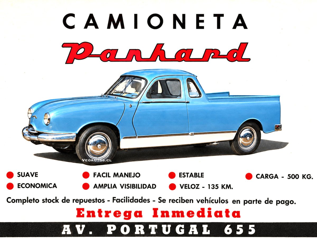 VeoAutos's tweet photo. #VeoautosconHistoria Panhard PL17 F50 Pick-up Chile 1962. Una verdadera rareza del mercado automotor local, camioneta de origen francés, versión cabina extendida.

+ Info https://t.co/a3OCowVHfV

#panhardpl17 #pl17pickup @RiveraNotario https://t.co/ZmBJWrZKk1